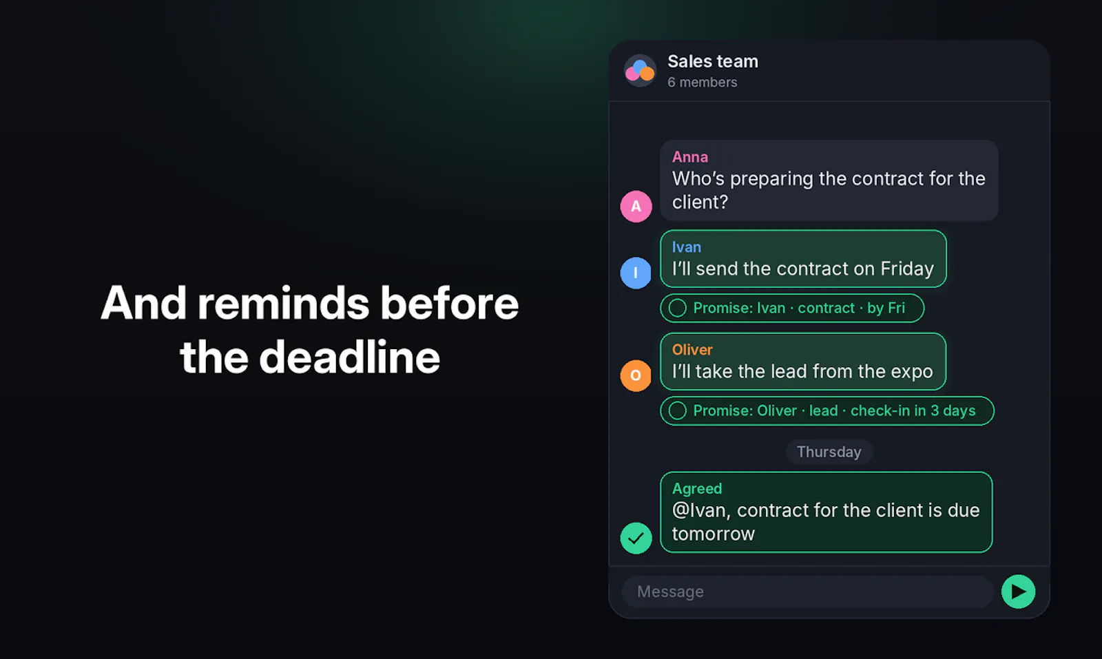 Agreed screenshot 2