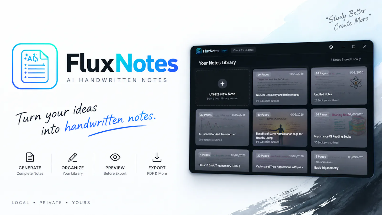 FluxNotes screenshot 1