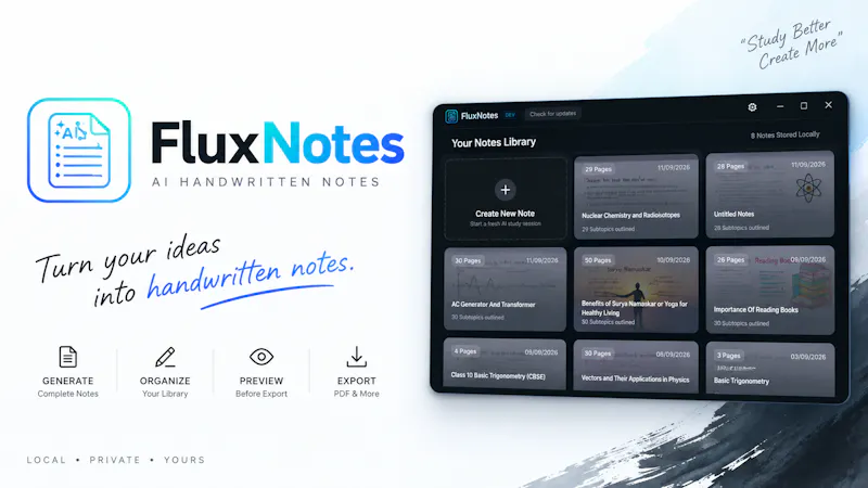 FluxNotes screenshot 1
