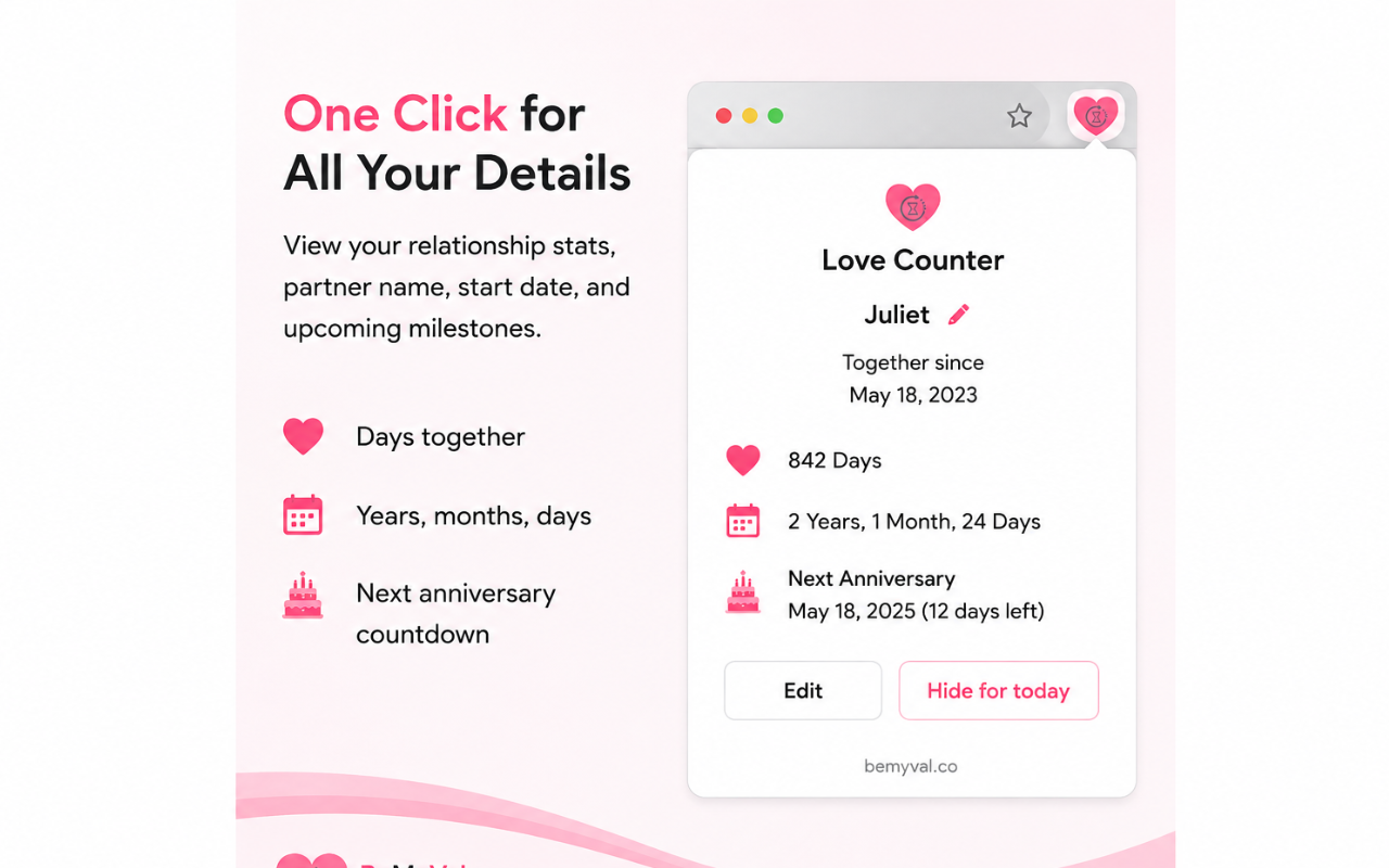 Love Counter & Anniversary Reminder gallery image