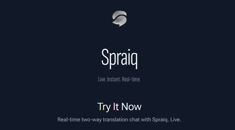 Spraiq - Live. Instant. Real-time. - Main product screenshot demonstrating key features and user interface
