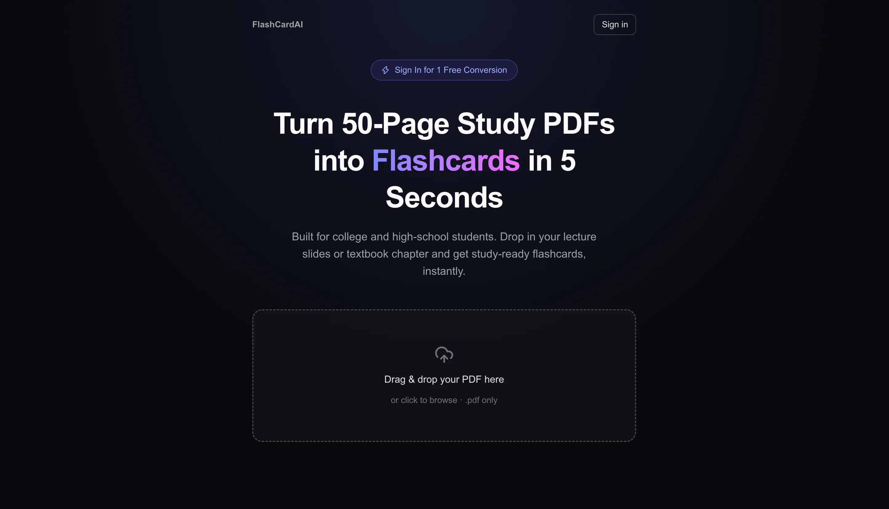 Flashcards AI gallery image
