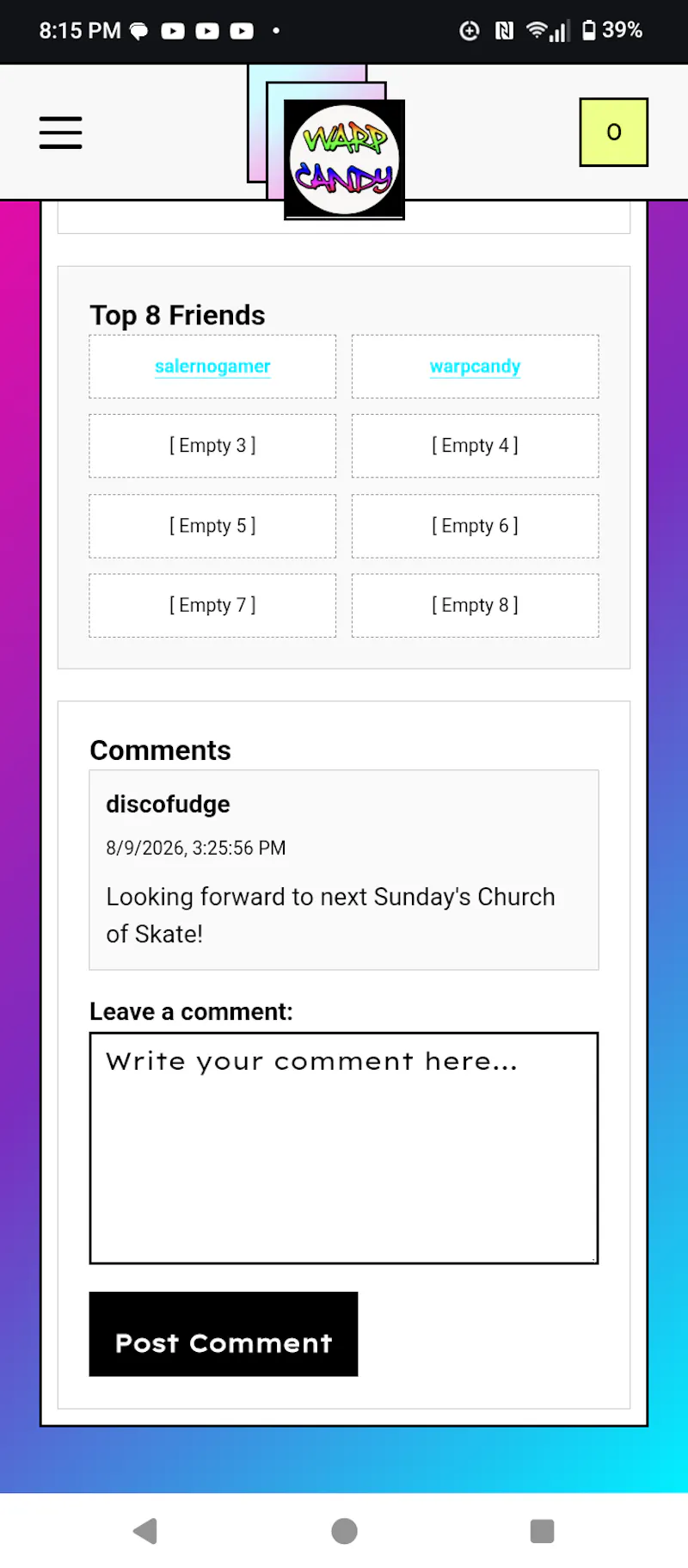 Warpcandy  screenshot 4