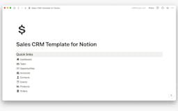 Sales CRM Template for Notion media 1