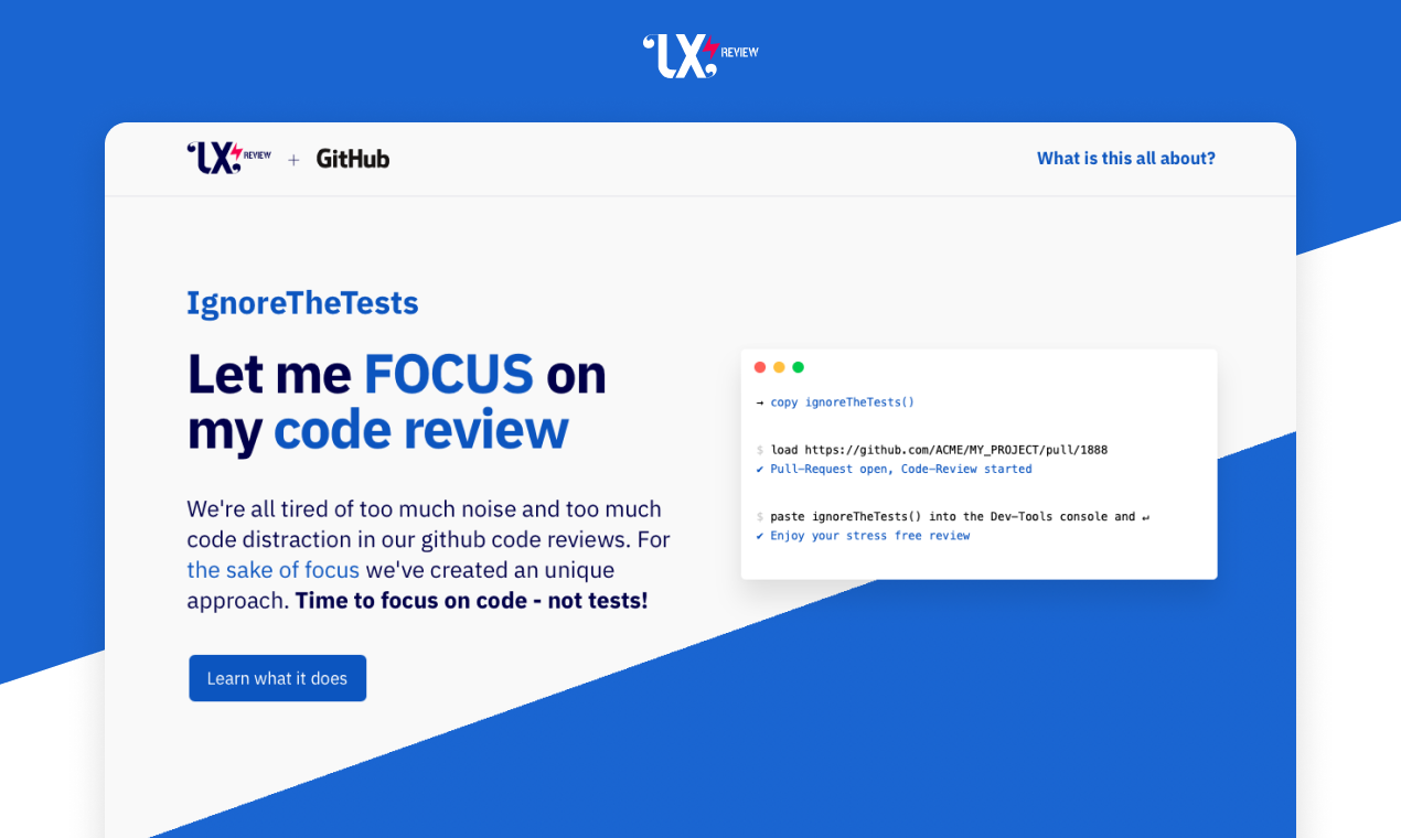 ignoreTheTests() gallery image