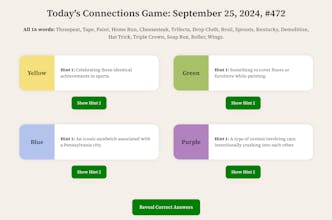 Connections Hint and Clues gallery image