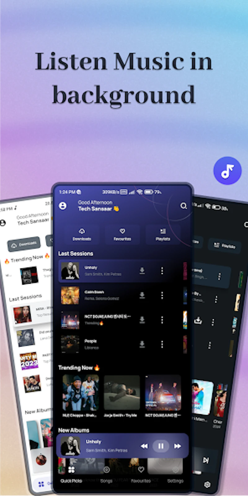 ViaMusic offline playback & backup music screenshot 1