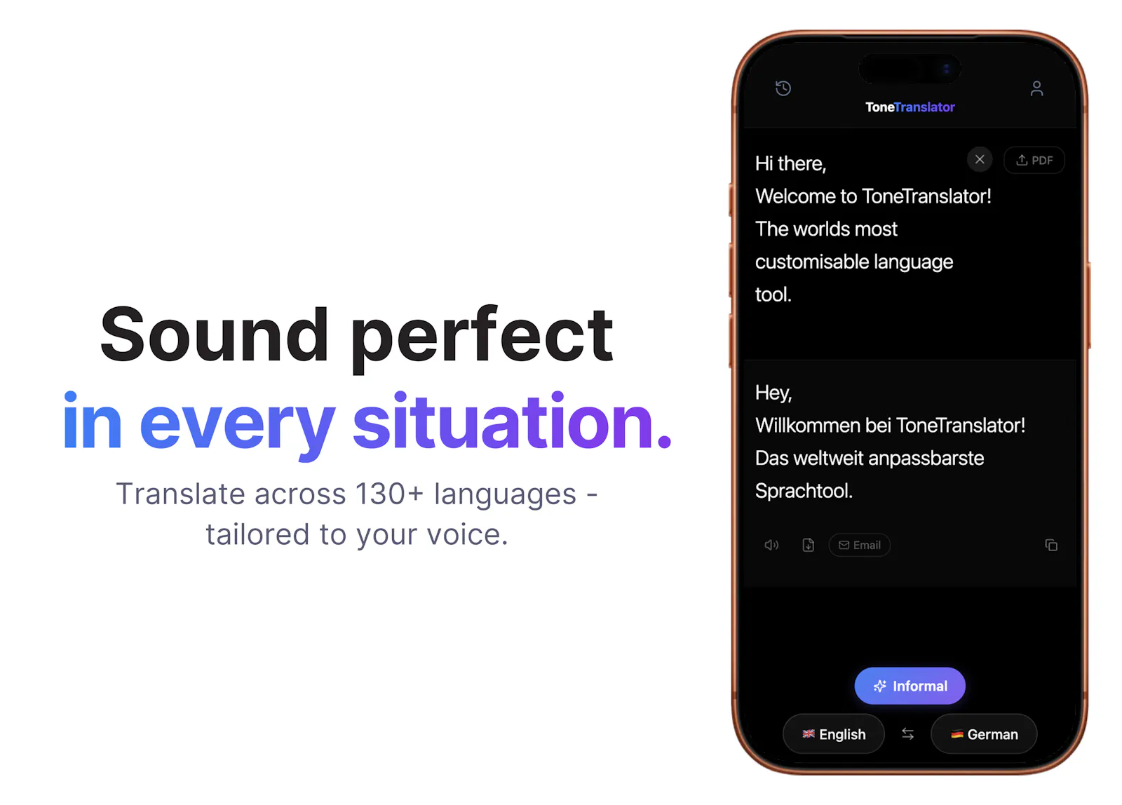ToneTranslator screenshot 1