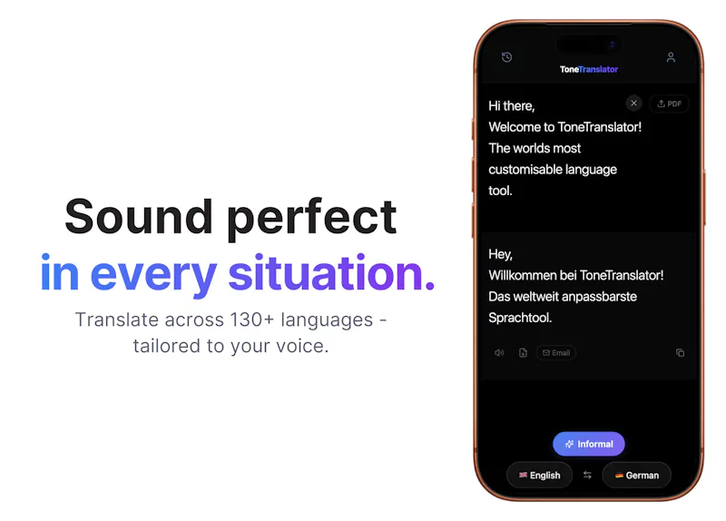 ToneTranslator screenshot 1