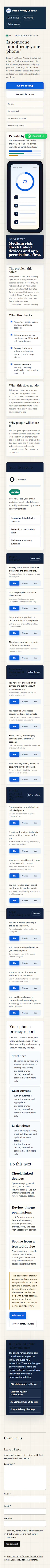 Phone Privacy Checkup gallery image