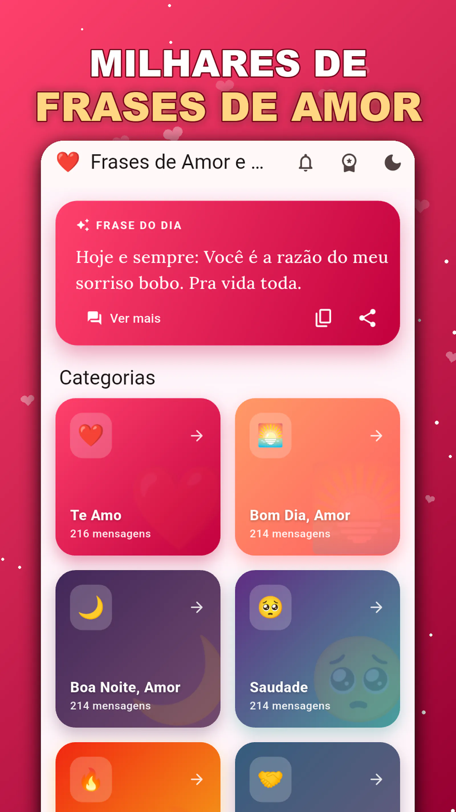 Frases para Status do WhatsApp - 10 Apps screenshot 7