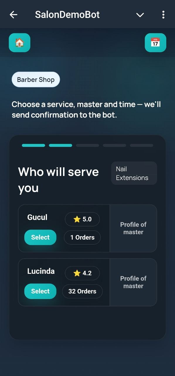SalonBot — Telegram Booking System gallery image