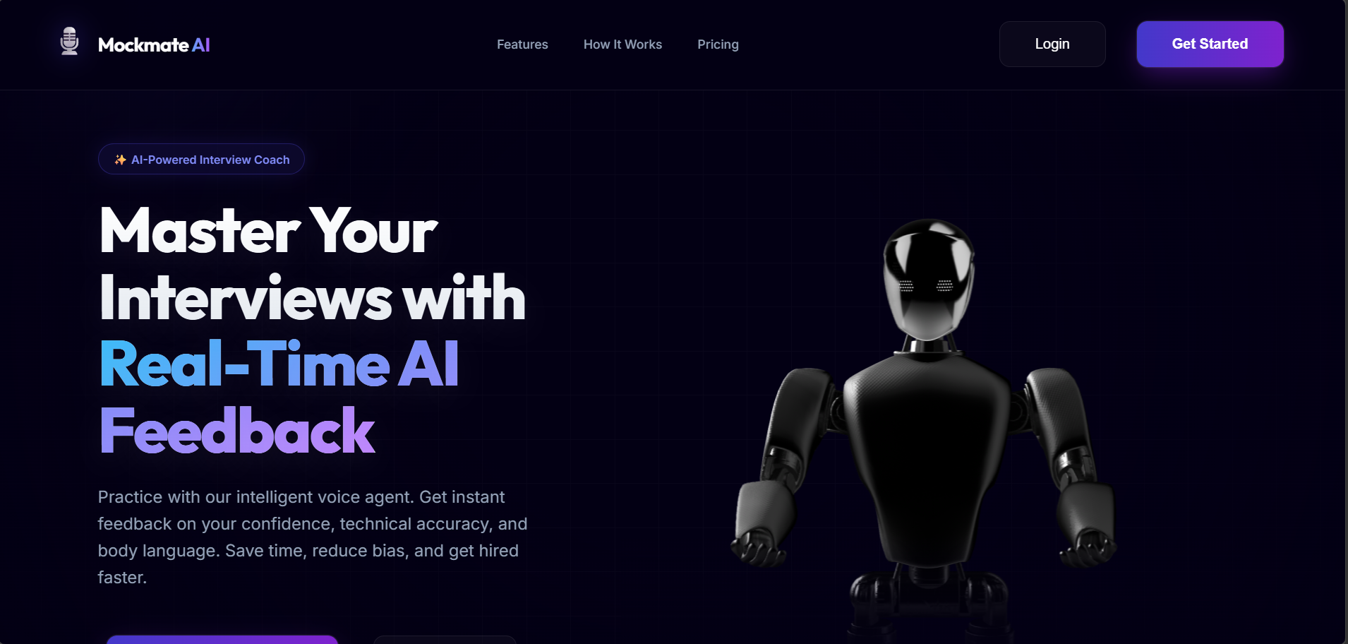 AI  mock interview system Boilerplate gallery image