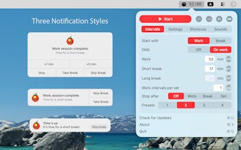 TomoBar - Flexible macOS pomodoro timer gallery image