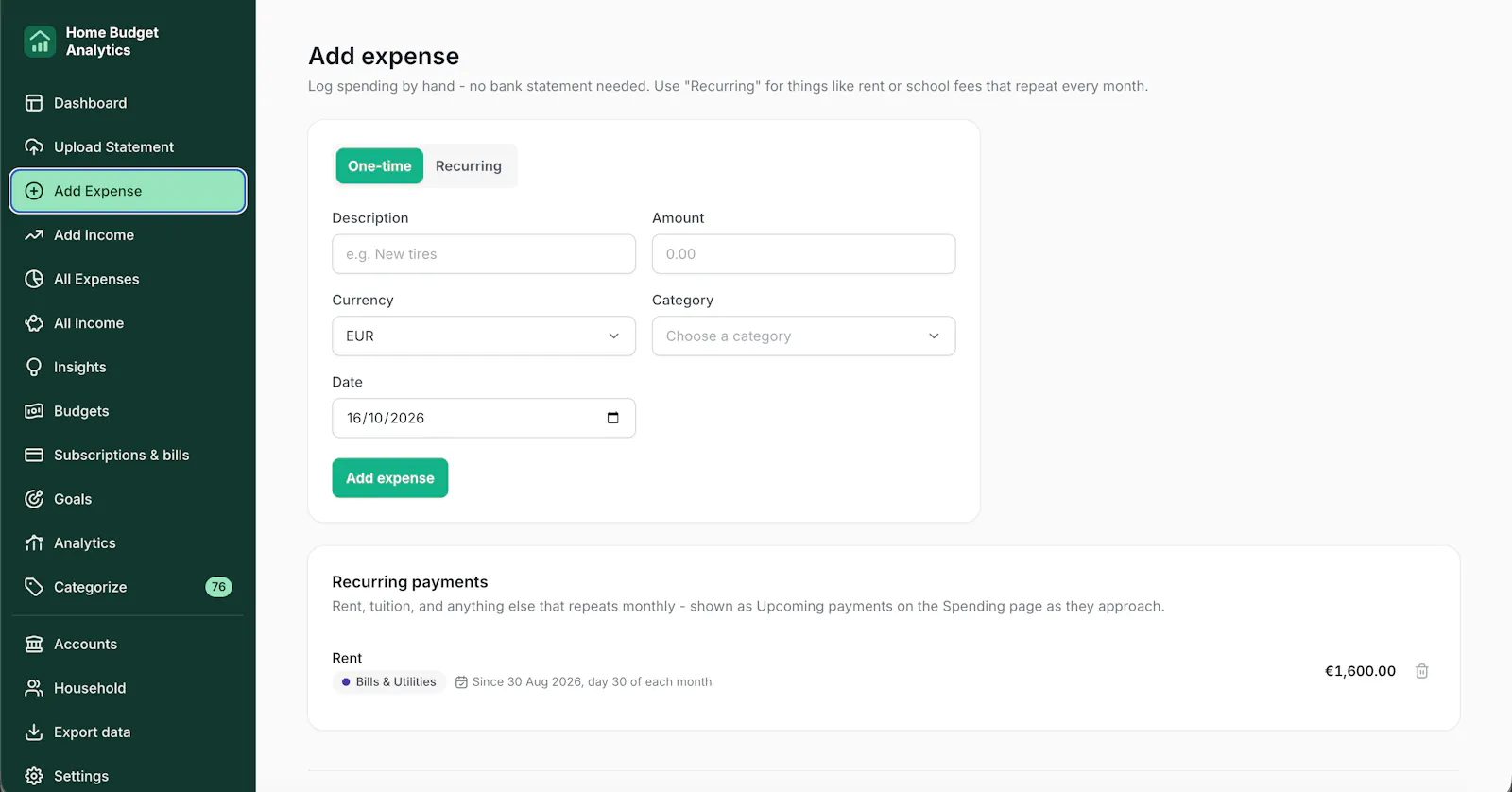 Home Budget Analytics screenshot 11