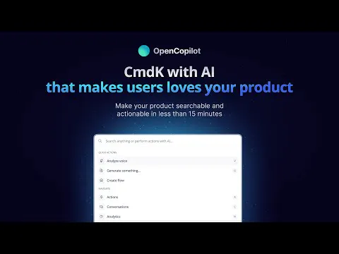 OpenCopilot : Build AI copilots for your own SaaS product | Product Hunt