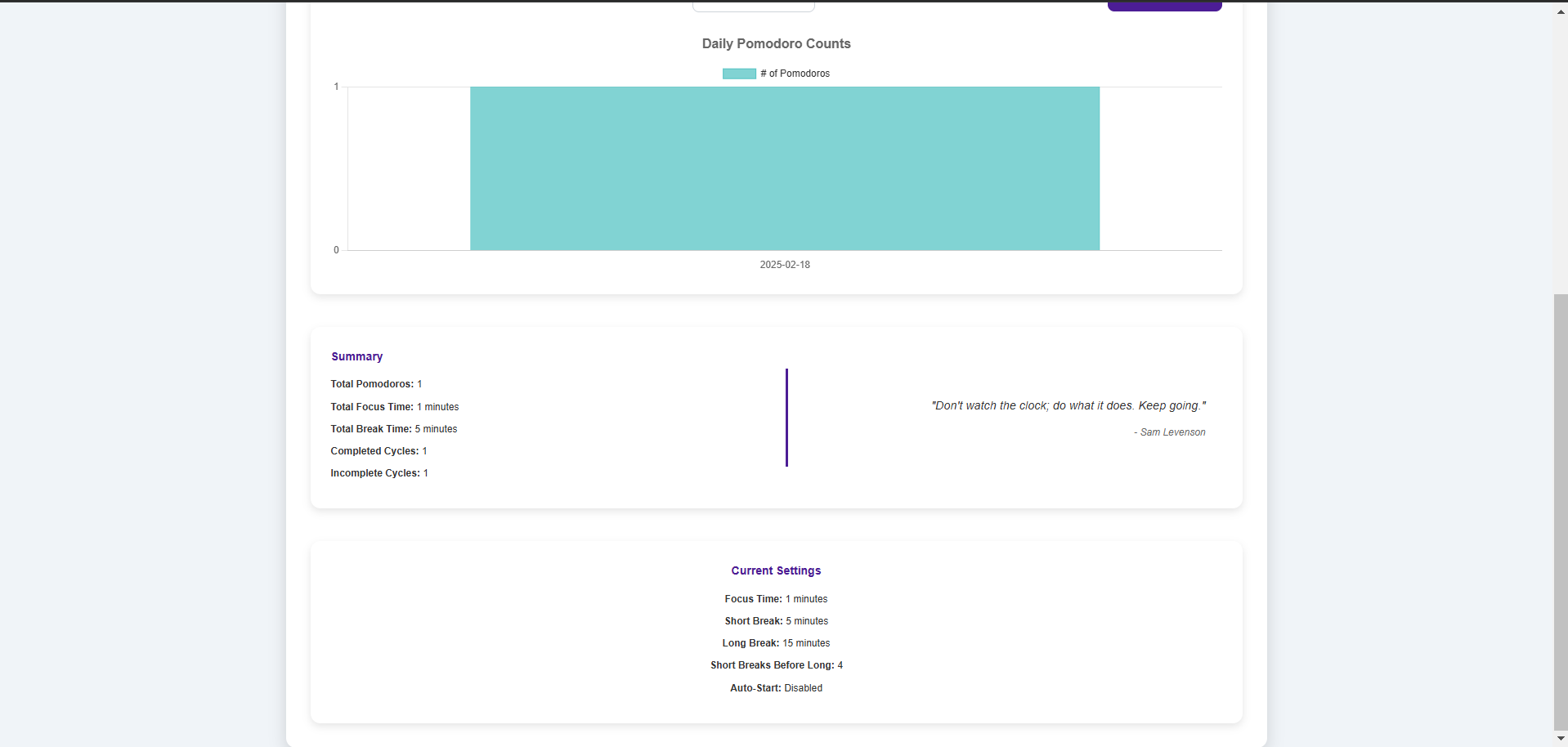Pomodoro timer gallery image