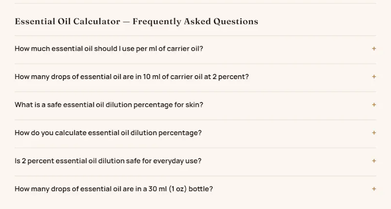 Essential Oil Dilution Calculator screenshot 5