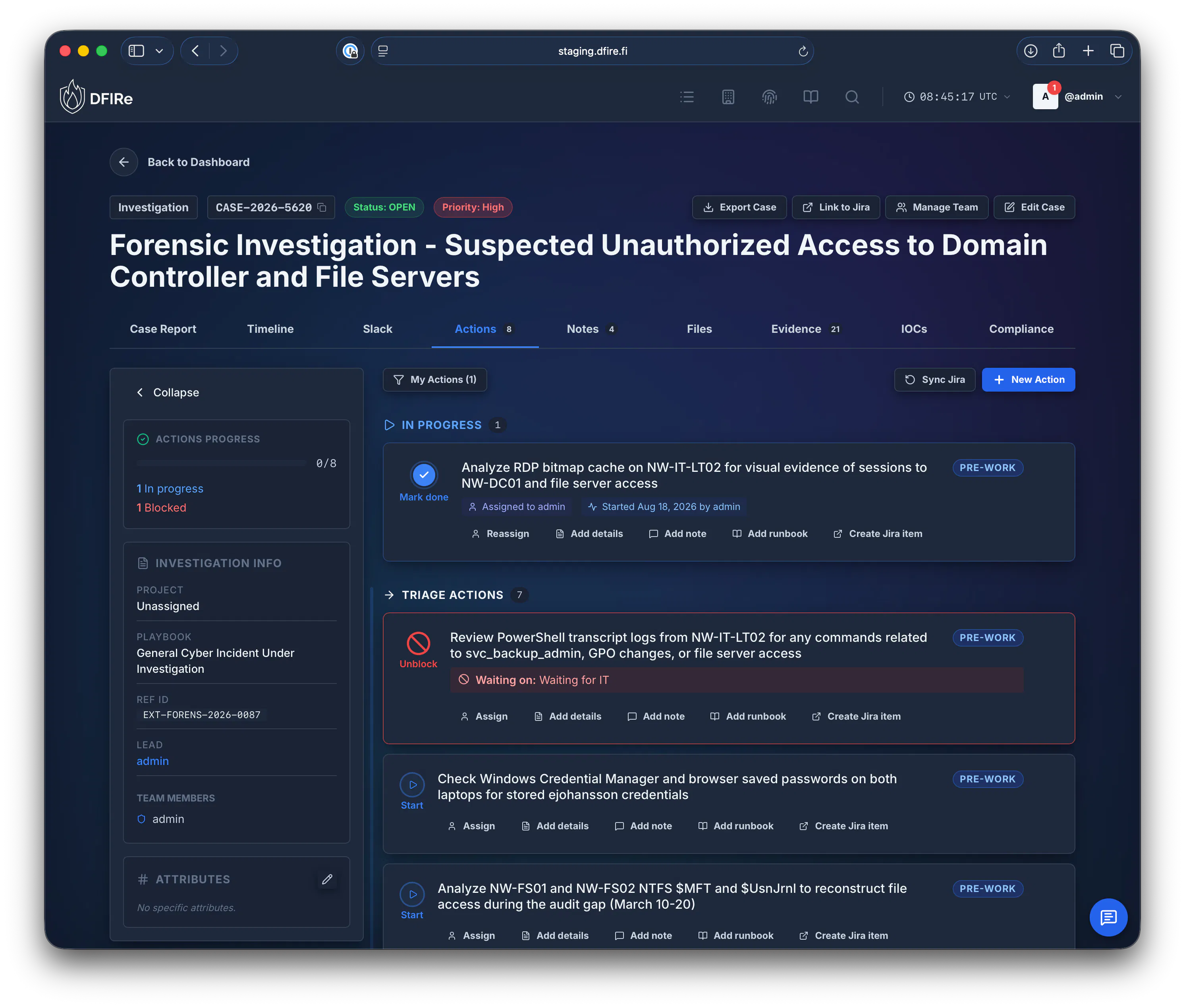 DFIRe - A Cyber Incident Platform gallery image
