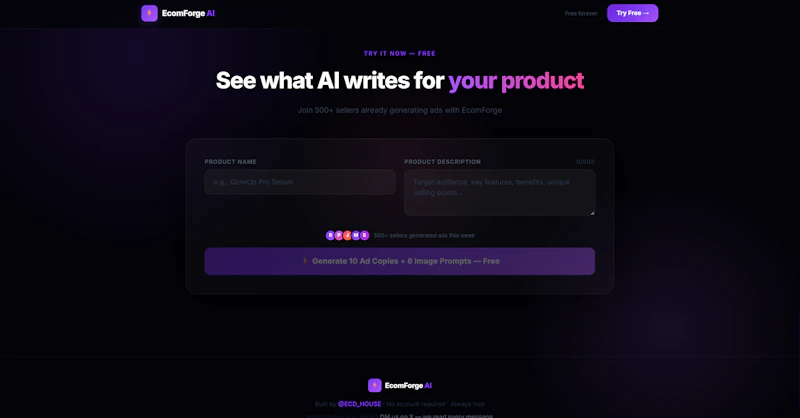 EcomForge AI screenshot 5