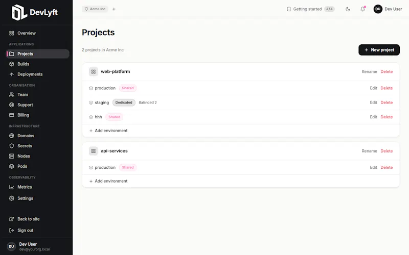 DevLyft screenshot 3