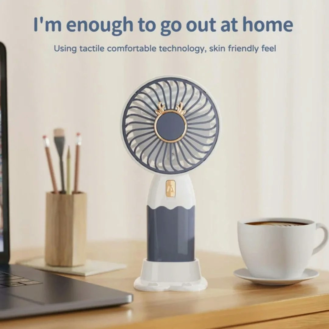 Tumblr - Mini Rechargable Table Fan Управляющий и настольный охлаждающий вентилятор медиа 1
