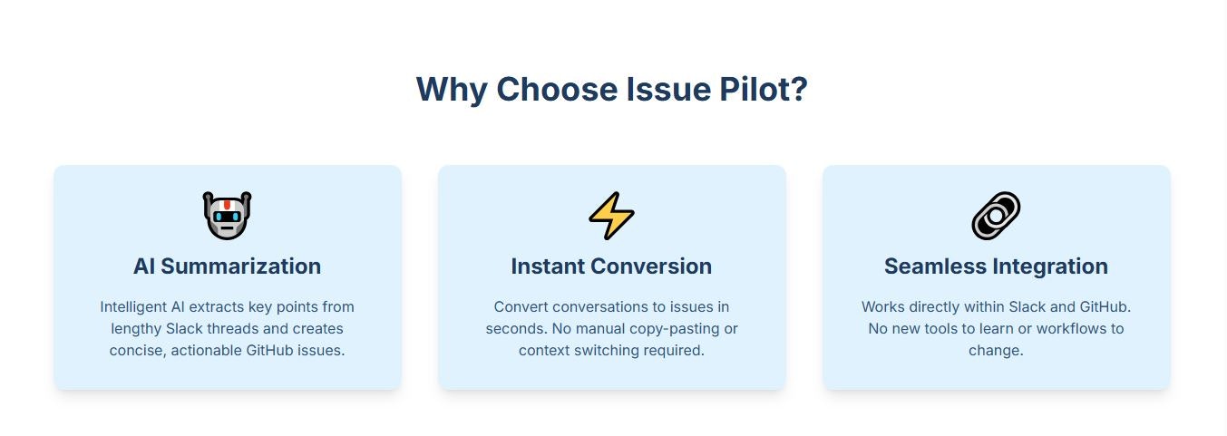 Issue Pilot gallery image