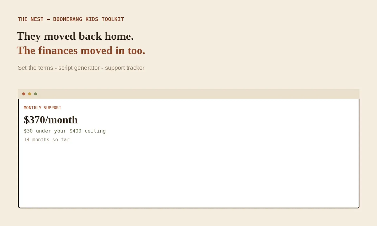 The Nest-Boomerang Kids Money Boundaries screenshot 1