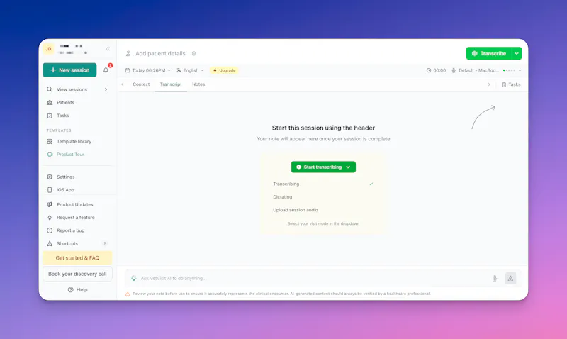 VetVisit AI screenshot 2