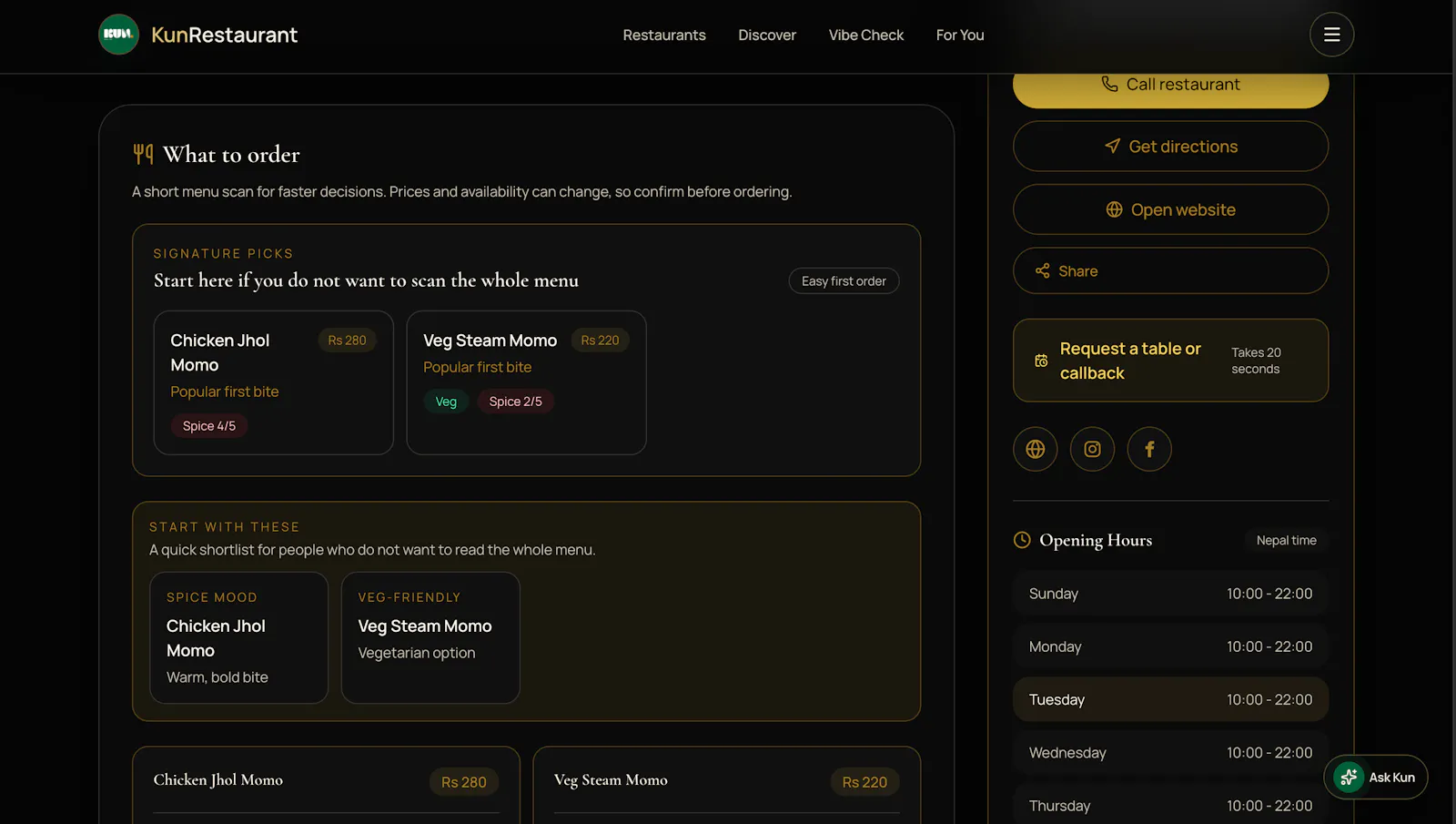 KunRestaurant screenshot 5