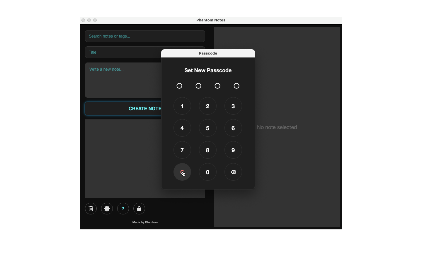 Phantom Notes - Screenshot 2 showing product features and functionality