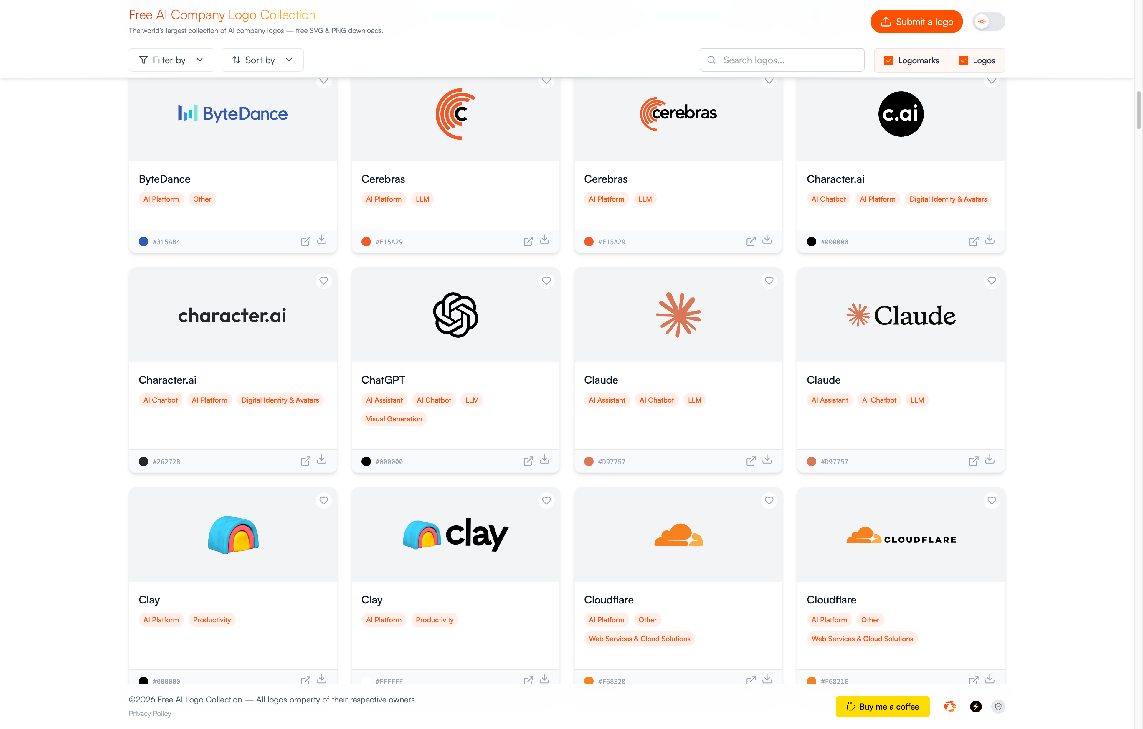 Free AI Company Logo Collection gallery image