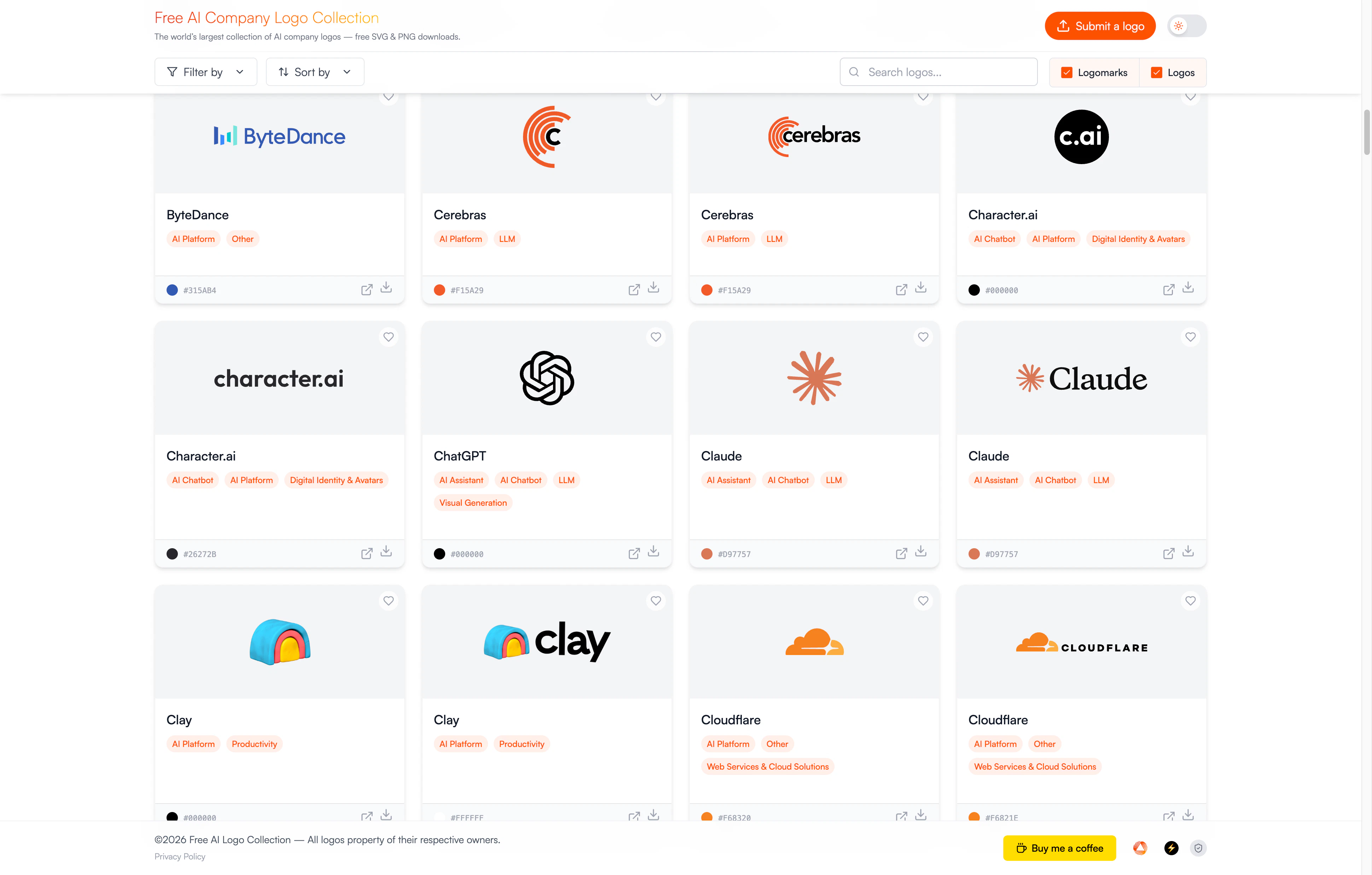 Free AI Company Logo Collection screenshot 3