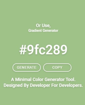 Minimal Color & Gradient Generator Tool gallery image