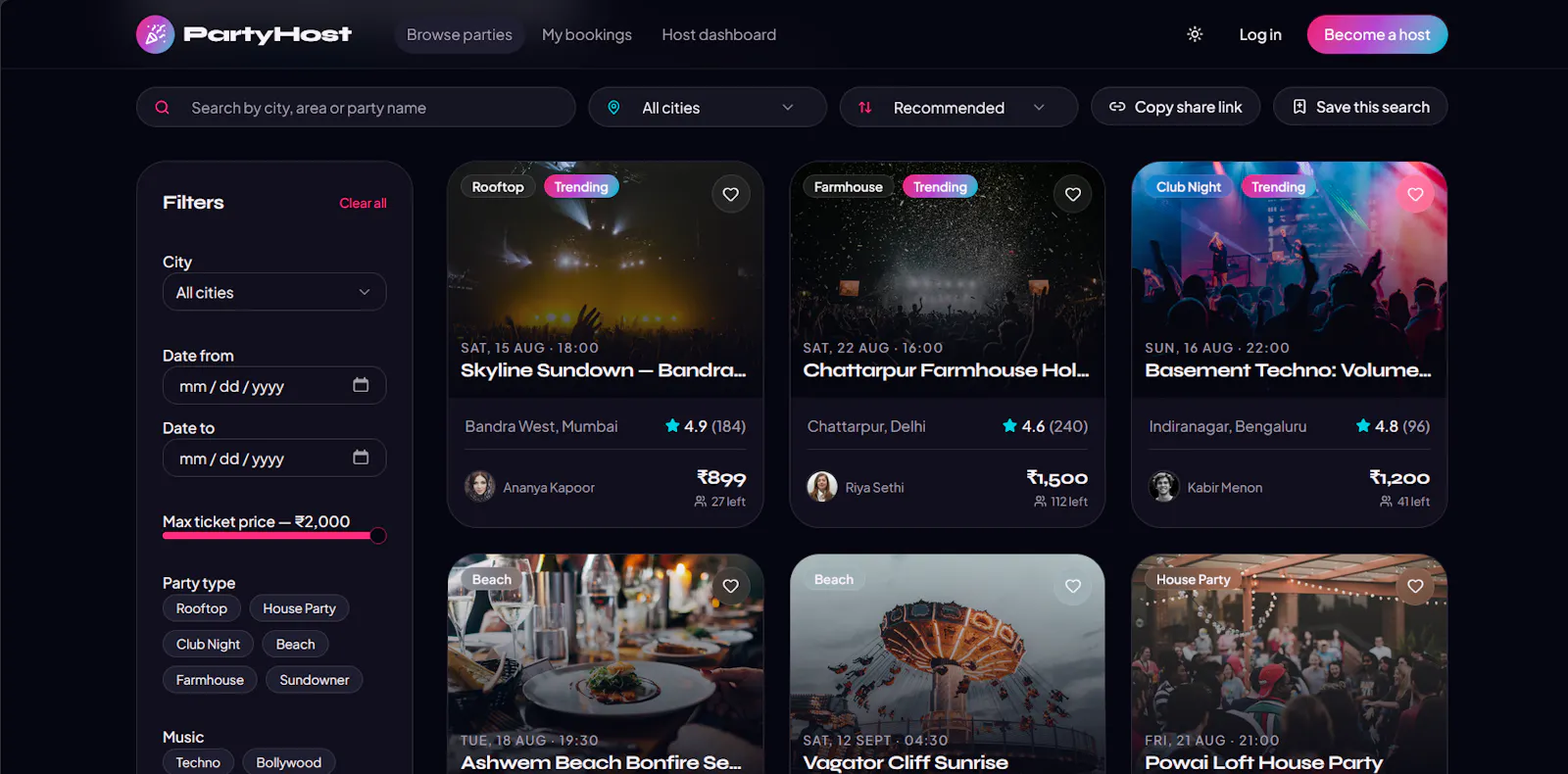 PartyHost screenshot 2