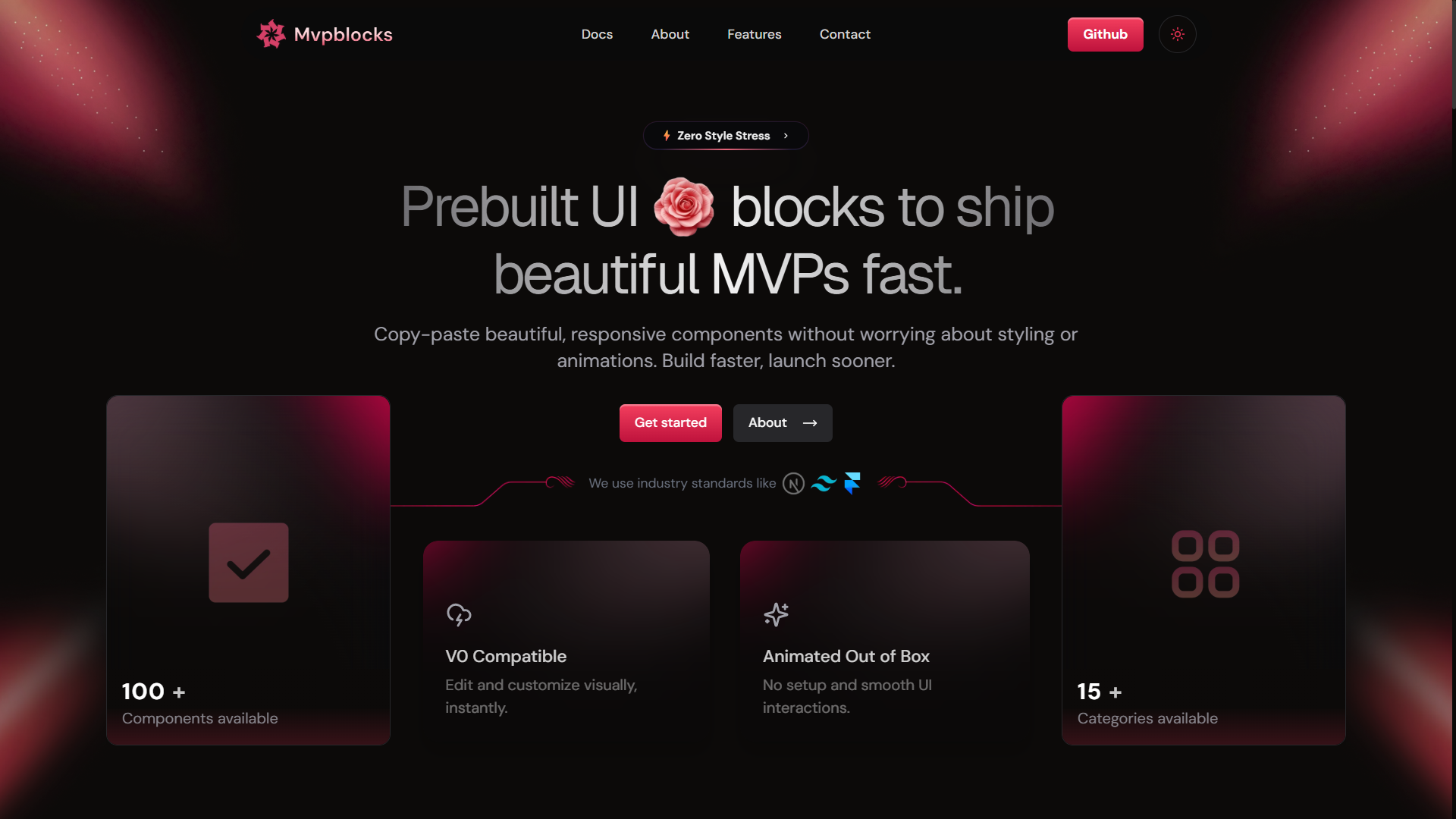 Mídia 1 de MVPBlocks - Os bloqueios da interface do usuário pré -construídos para enviar belos MVPs rapidamente.