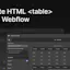 Finsweet Table for Webflow