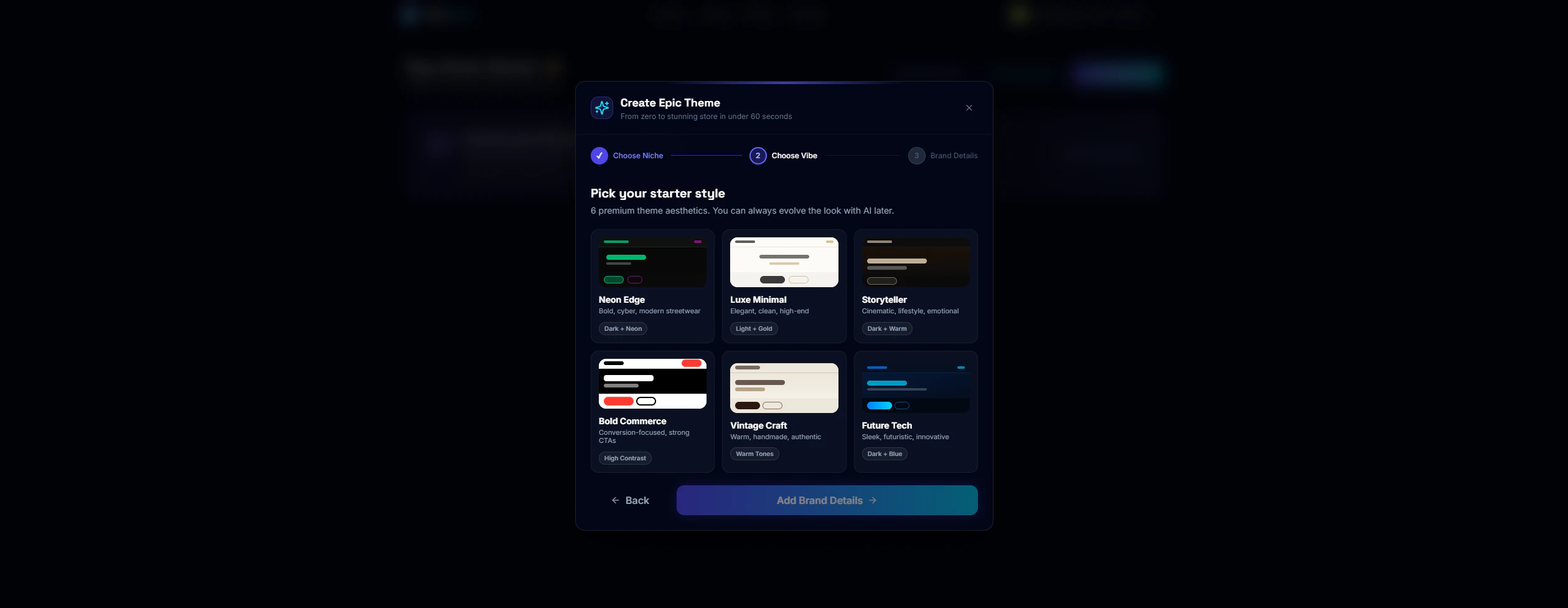 VibeForge - Vibe Code Shopify Themes screenshot 2