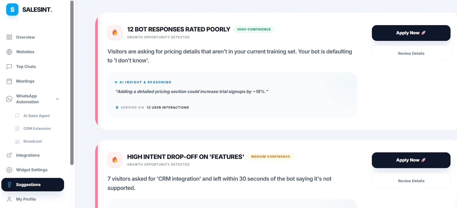 SalesInt screenshot 3