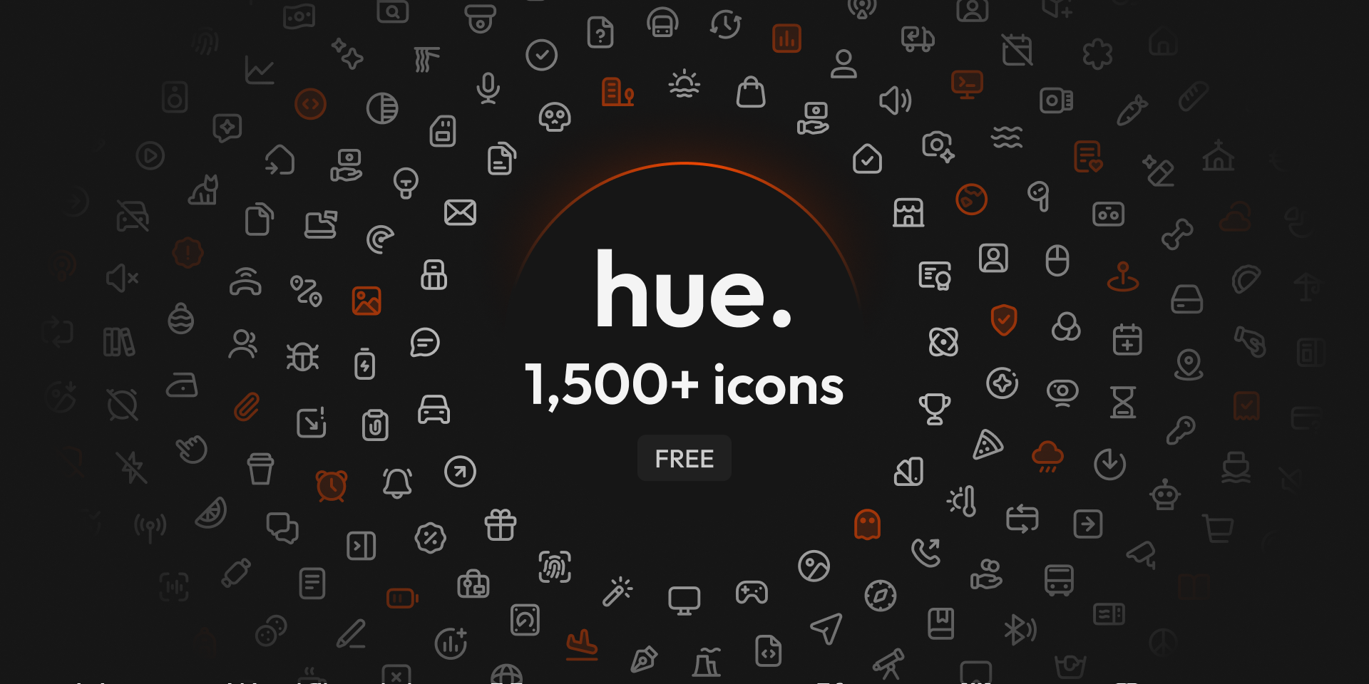 Hue Simgeleri - 1.500 Ücretsiz Tutarlı Figma UI simgeleri medya 1