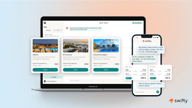 Swifty autonomously booking flights and hotels while managing payments and invoices.