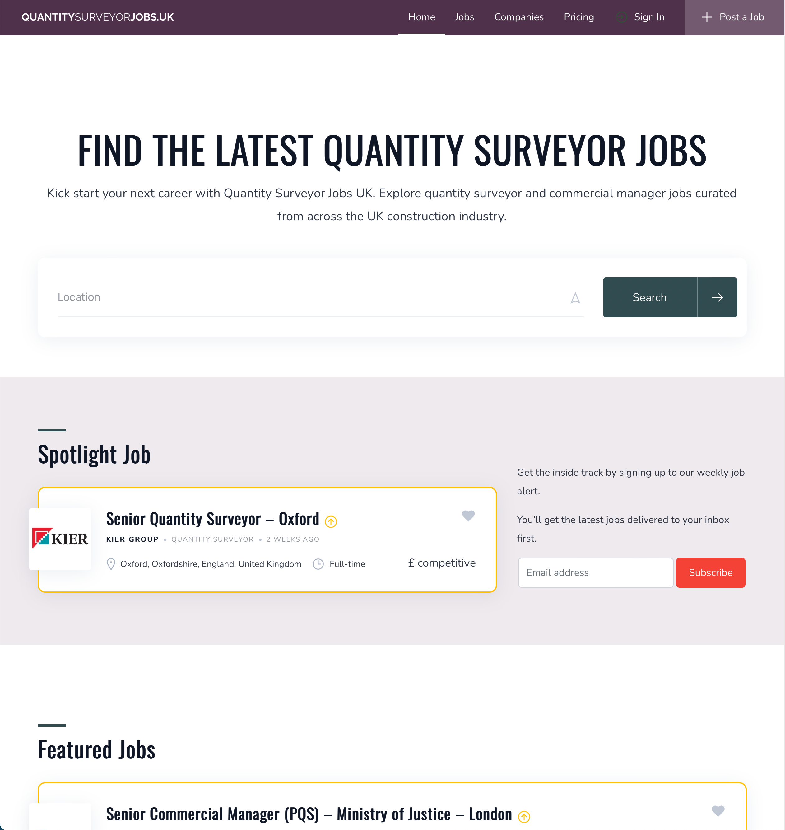 Quantity Surveyor Jobs UK media 1