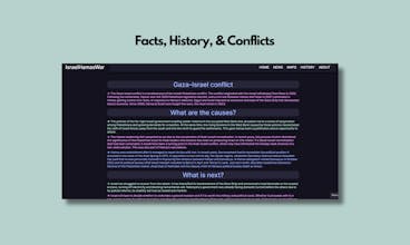 Israel-Hamas War Dashboard gallery image