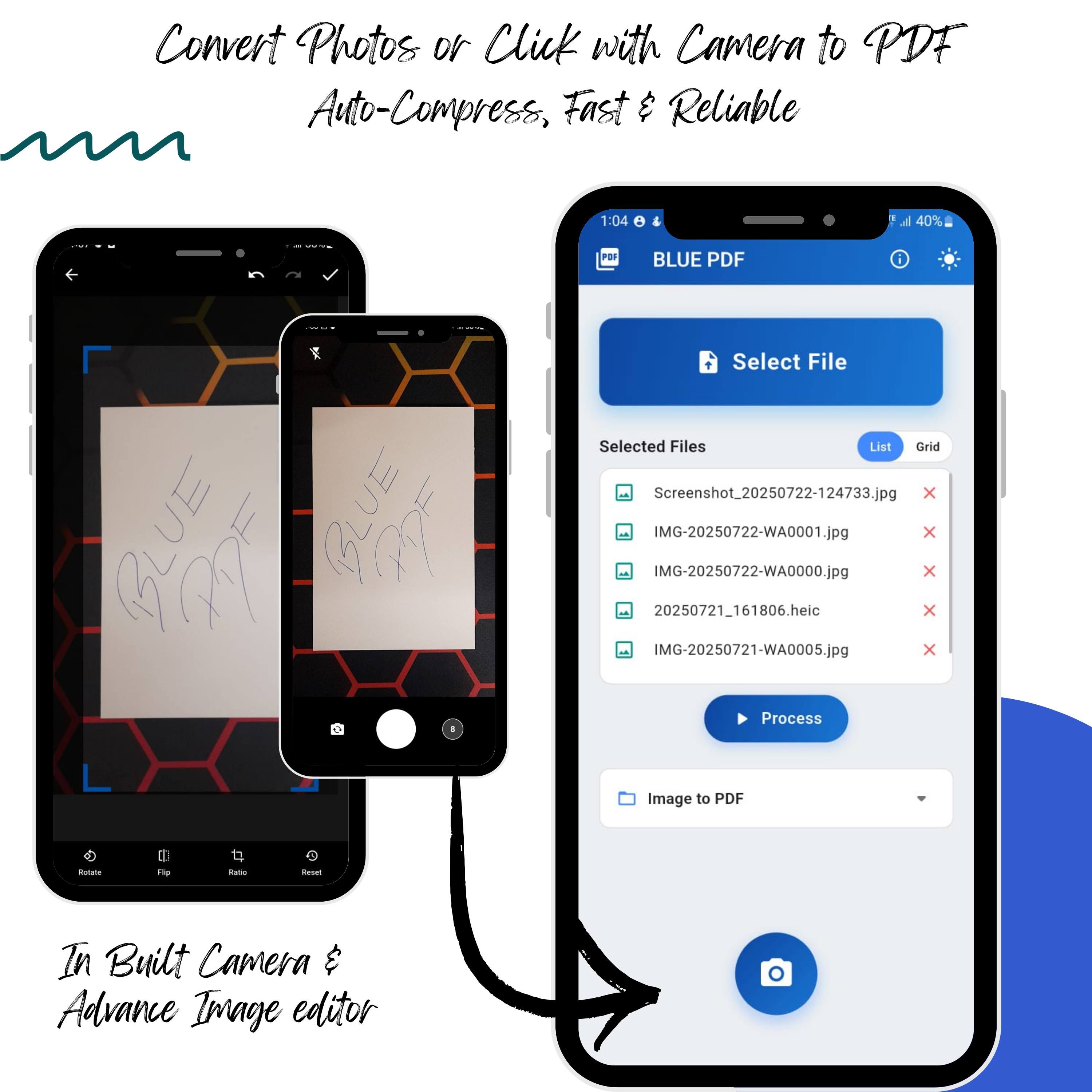 ब्लू पीडीएफ-ऑल-इन-वन पीडीएफ टूलकिट - Android के लिए एक हल्का, तेज और पूरी तरह से ऑफ़लाइन पीडीएफ टूल मीडिया 4