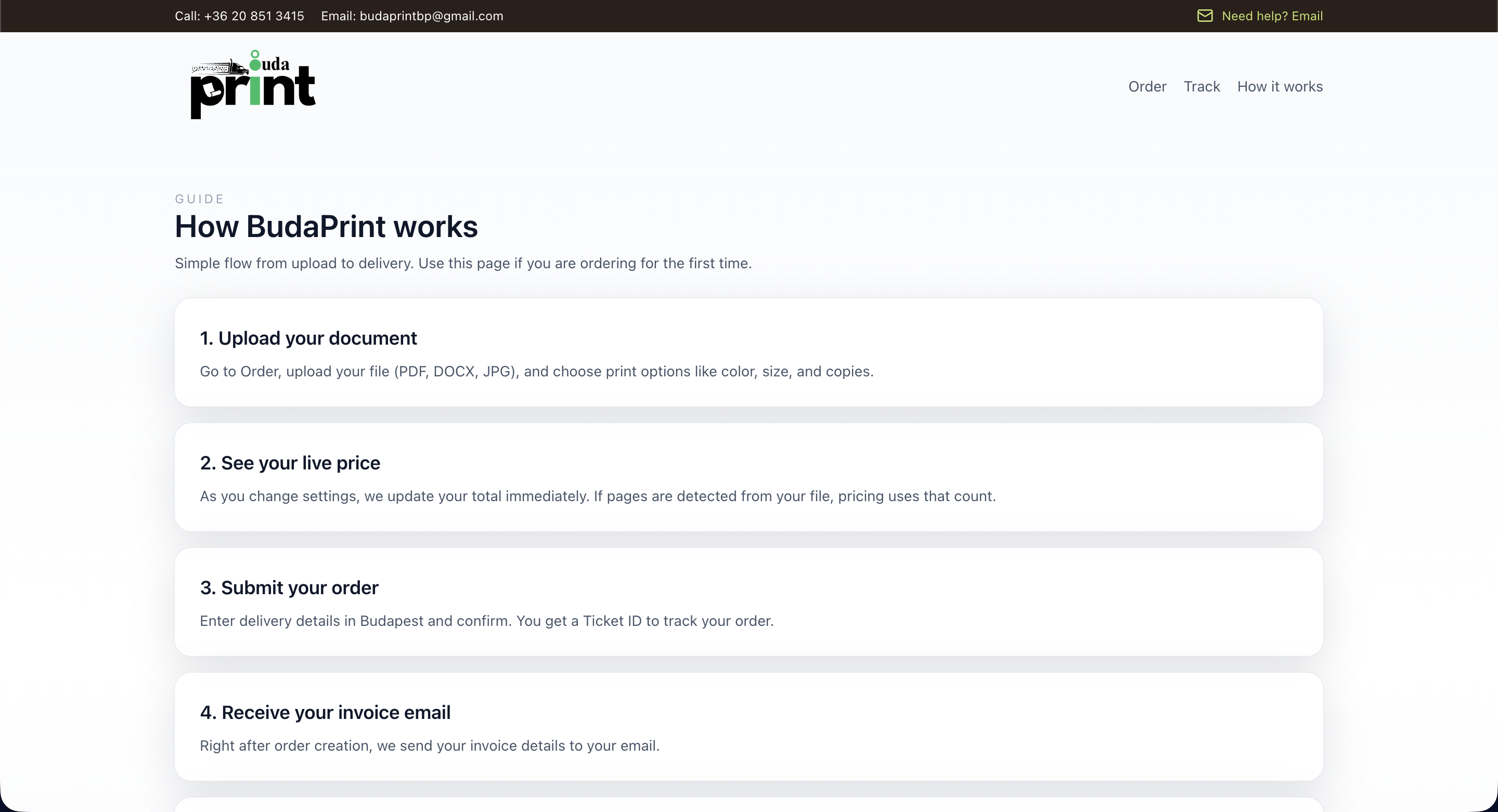 BudaPrint - Screenshot 3 showing product features and functionality