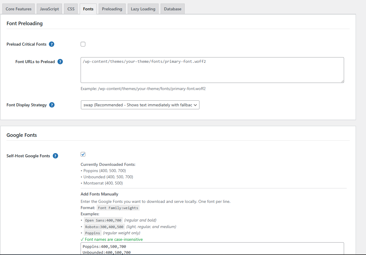 MBR WP Performance - Screenshot 3 showing product features and functionality