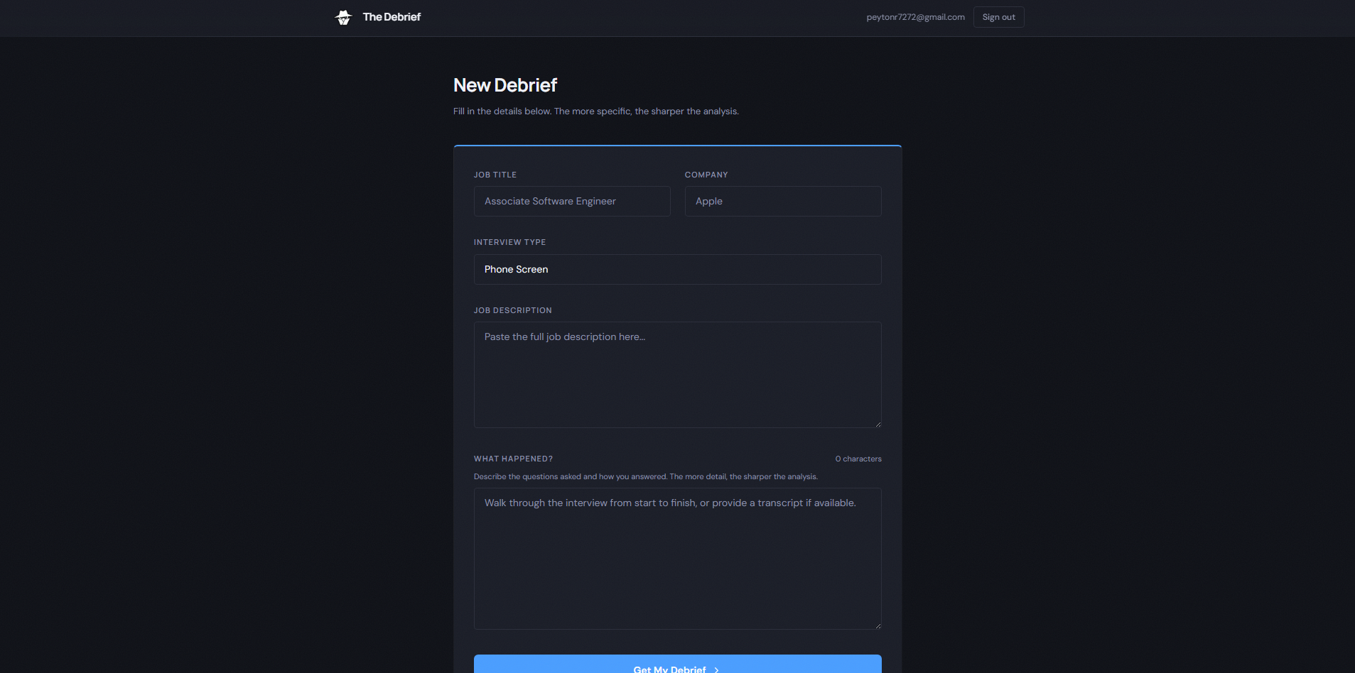 The Debrief gallery image