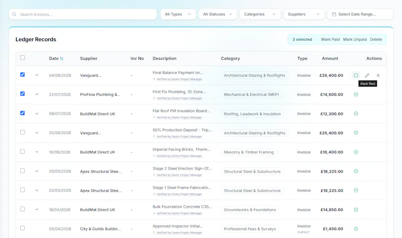 CostTrack screenshot 2