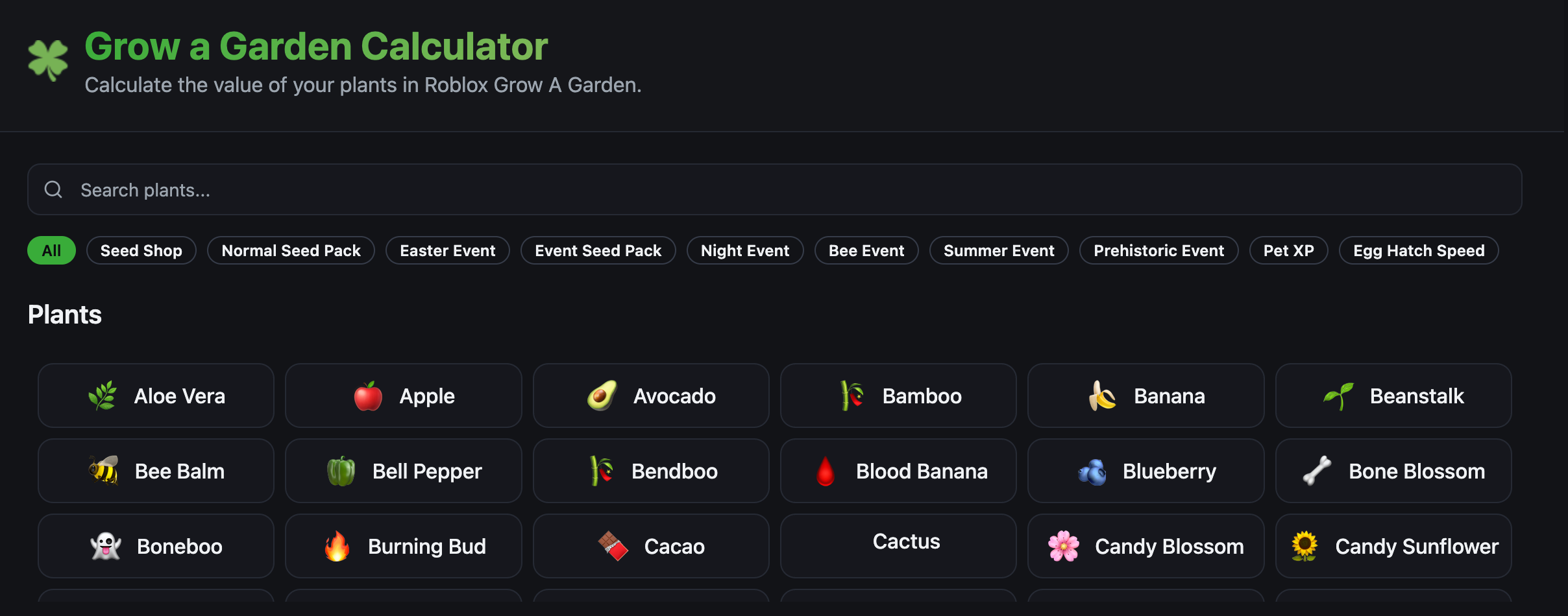 Cultivar herramientas de calculadora de jardín - Una herramienta de calculadora de jardín en línea para valorar la planta de Roblox media 1