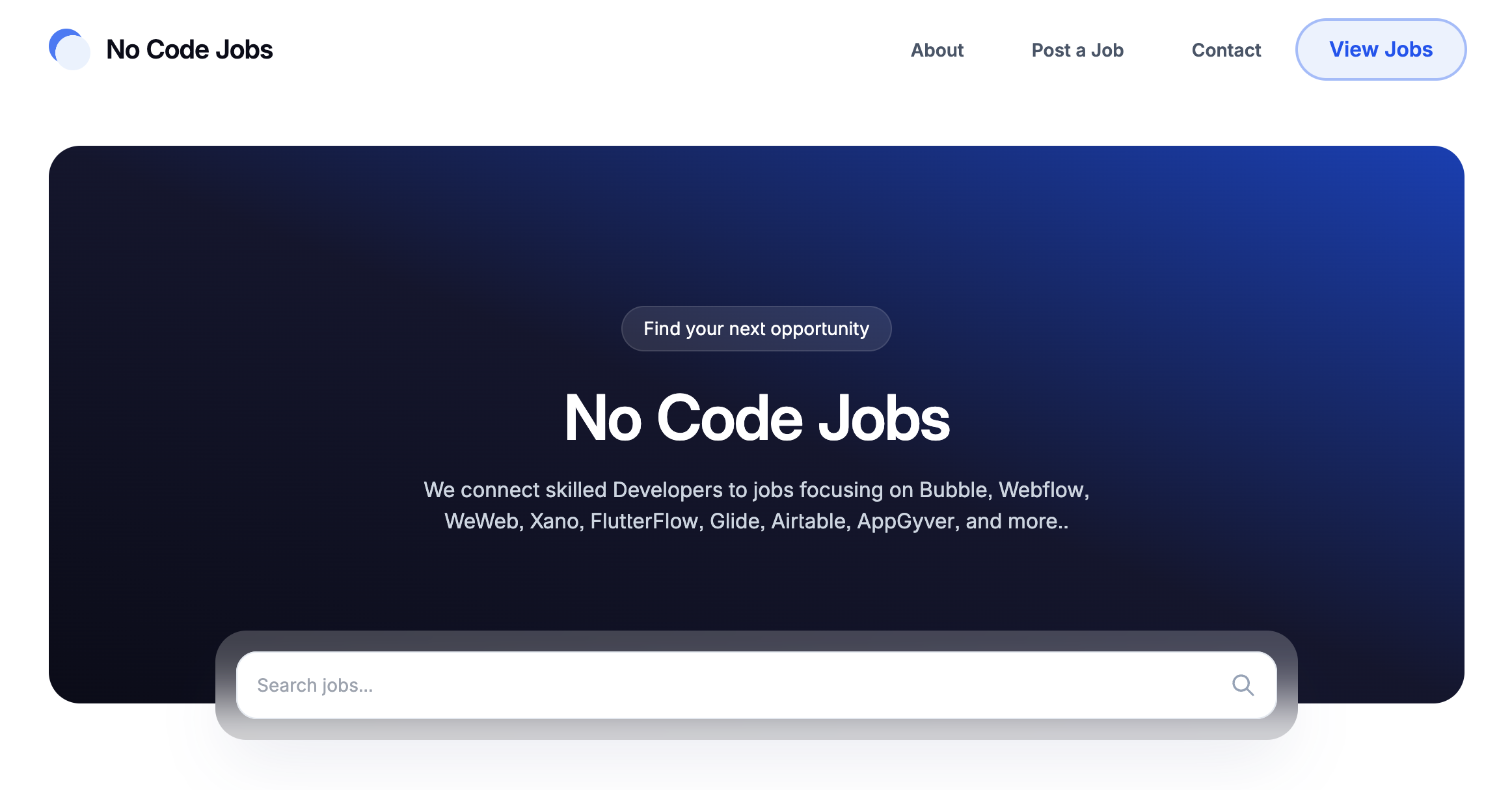 No Code Jobs gallery image